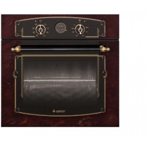 Электрический духовой шкаф GEFEST ЭДВ ДА 622-03 К55S (рубиновый с рисунком) 