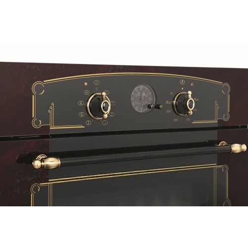 Электрический духовой шкаф GEFEST ЭДВ ДА 622-03 К55S (рубиновый с рисунком) 1