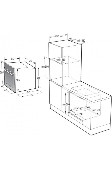 Электрический духовой шкаф Gorenje BO6735CLI (бежевый) 2