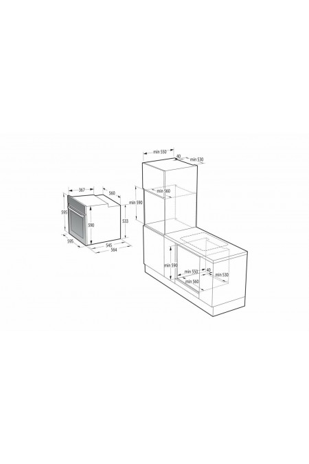 Электрический духовой шкаф Gorenje BOS6737E09WG (белый) 1