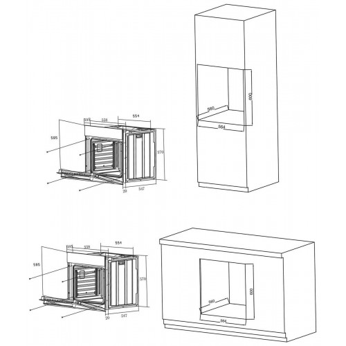 Электрический духовой шкаф Haier HOX-P09CGBX (черный/нержавеющая сталь) 1