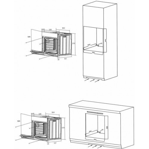 Электрический духовой шкаф Haier HOX-P11CGBX (черный/нержавеющая сталь) 8