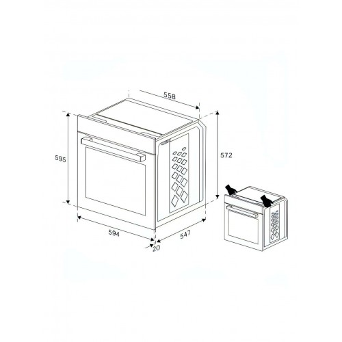 Электрический духовой шкаф Hotpoint-Ariston FE8 1352 DSC IX (черный/серебристый) 5