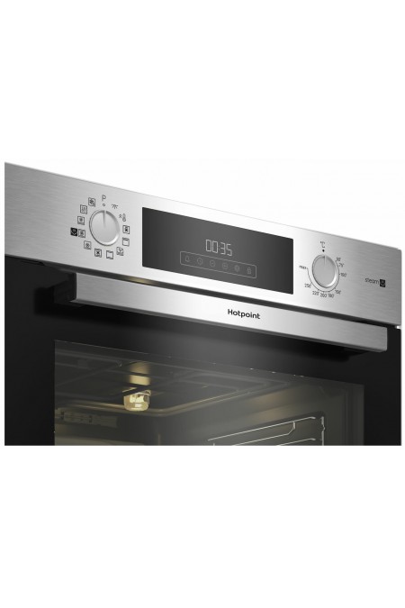 Электрический духовой шкаф Hotpoint-Ariston HSTF 1231 JSAH IX (черный/нержавеющая сталь) 2