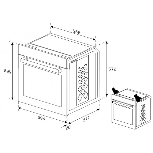 Электрический духовой шкаф INDESIT IFE 3841 J IX (нержавеющая сталь) 6