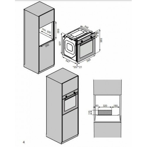 Электрический духовой шкаф Jackys JO EN7618 (черный) 9