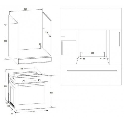 Электрический духовой шкаф Korting OKB 370 CMB (бежевый) 7