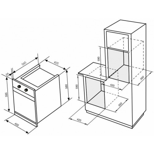 Электрический духовой шкаф Korting OKB 4941 CRN (матовый черный) 6