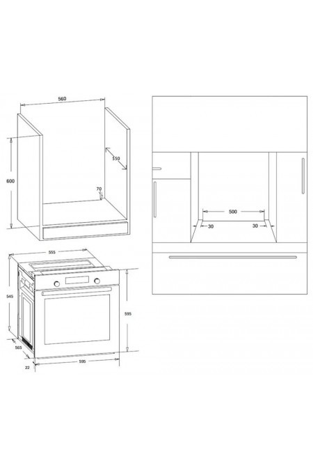 Электрический духовой шкаф Korting OKB 691 CSGW (белый) 6