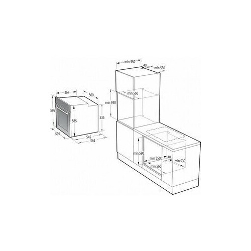 Электрический духовой шкаф Korting OKB 8481 ESN PYRO (черный) 6