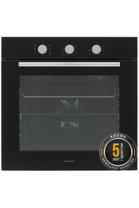 Электрический духовой шкаф Krona ALPHA 60 BL (черный) 