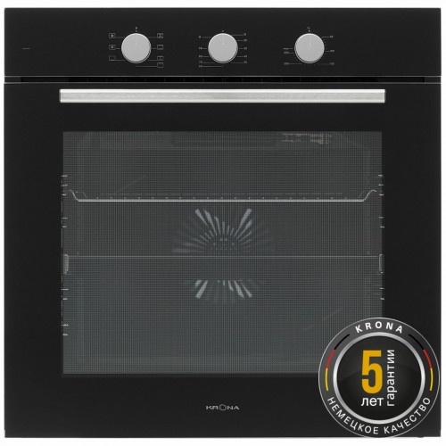 Электрический духовой шкаф Krona ALPHA 60 BL (черный) 