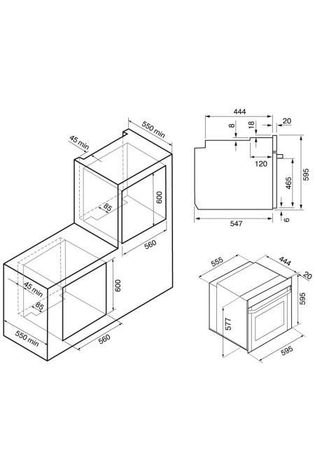 Электрический духовой шкаф Krona ELEMENT plus 60 IX (черный/нержавеющая сталь) 5