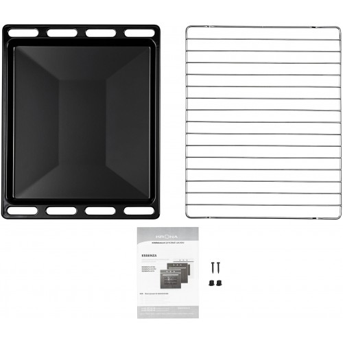 Электрический духовой шкаф Krona ESSENZA 60 S G2 (черный/серебристый) 