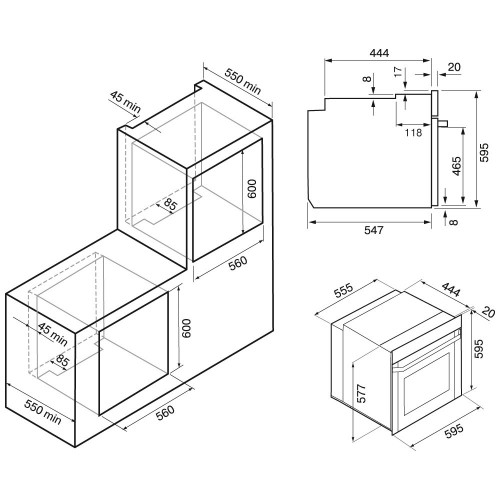 Электрический духовой шкаф Krona MYSTERIUM max 60 GR (серый) 9