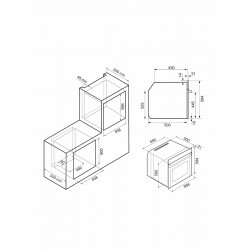 Электрический духовой шкаф Krona ONYX 60H BL/BL (черный)