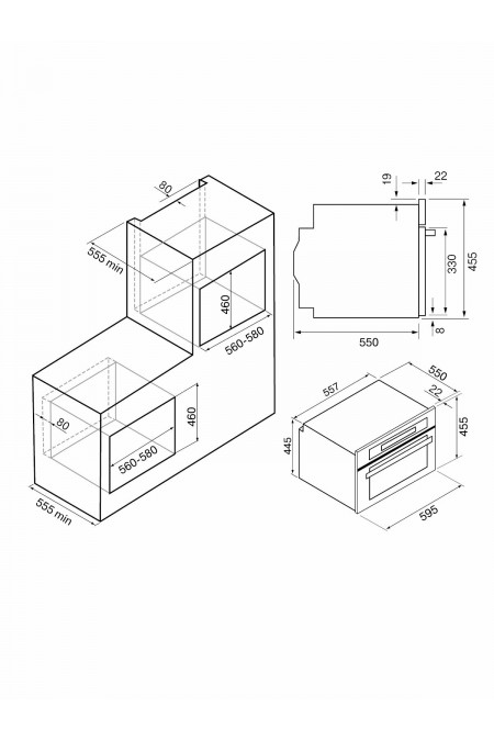 Электрический духовой шкаф Krona PARABEL 45H BL (черный) 9