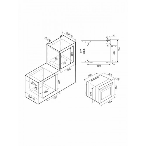 Электрический духовой шкаф Krona PRONTO 60 S G2 (черный) 9