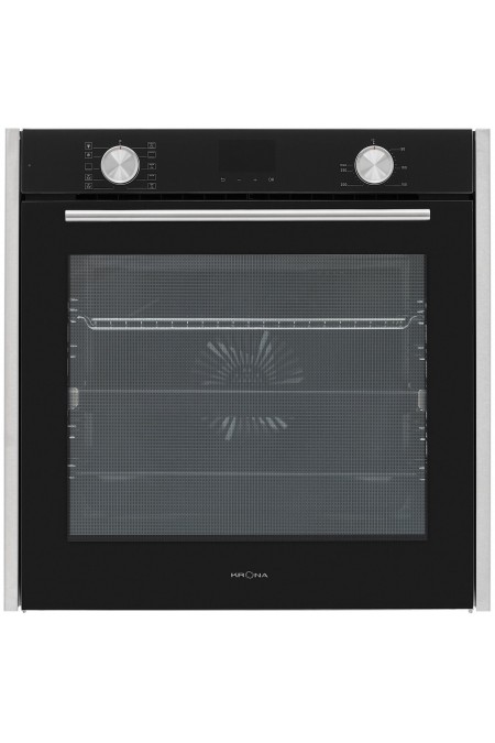 Электрический духовой шкаф Krona QUENDEL 60 BL/S (черный/нержавеющая сталь) 