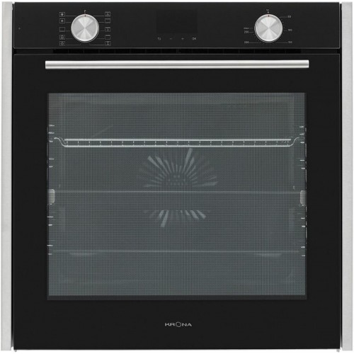 Электрический духовой шкаф Krona QUENDEL 60 BL/S (черный/нержавеющая сталь) 1