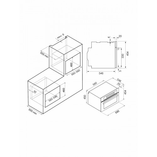 Электрический духовой шкаф Krona RATSEL 45H BL/BL (черный) 9