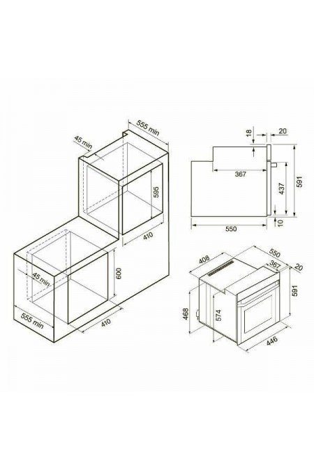 Электрический духовой шкаф Krona RITUS 45 WH G2 (белый) 