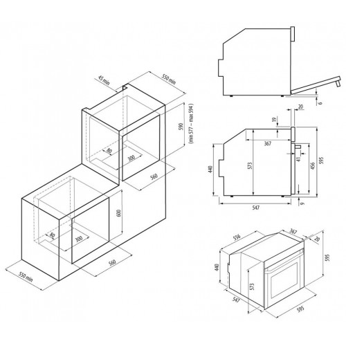 Электрический духовой шкаф Krona UNIVERSUM 60 WH (белый) 9