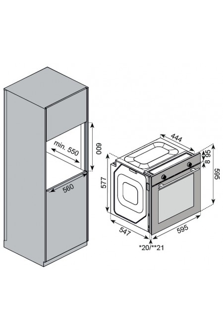 Электрический духовой шкаф Kuppersberg HF 608 B (черный) 1
