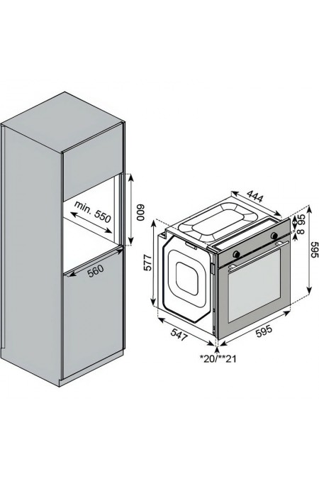 Электрический духовой шкаф Kuppersberg HF 610 B (черный) 3