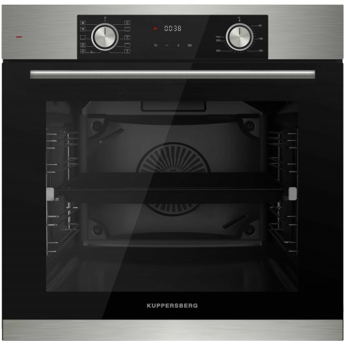 Электрический духовой шкаф Kuppersberg HF 610 BX (черный/серебристый) 
