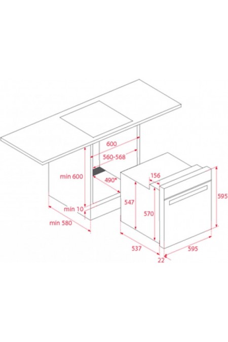 Электрический духовой шкаф Kuppersberg RC 6911 ANT Silver (антрацит/фурнитура серебро) 5