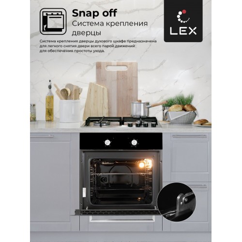 Электрический духовой шкаф LEX EDM 040 BBL (черный) 2
