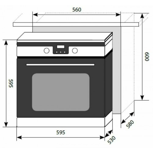 Электрический духовой шкаф LEX EDP 092 WH (белый) 6