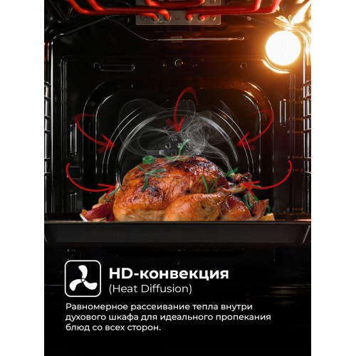 Электрический духовой шкаф LEX EDP 4590 BL (матовый черный) 3