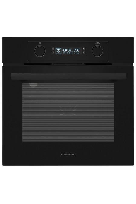 Электрический духовой шкаф MAUNFELD AEOH6062B2 (черный/черная фурнитура) 