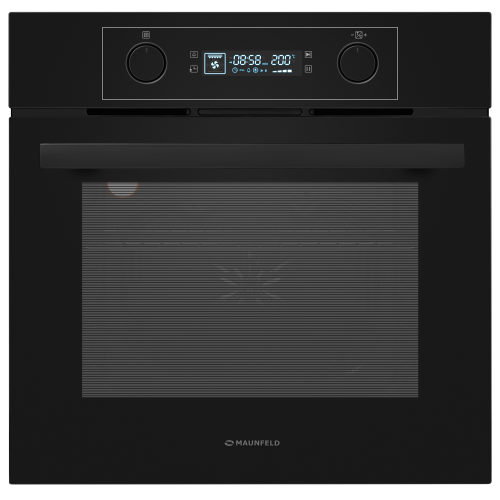Электрический духовой шкаф MAUNFELD AEOH6062B2 (черный/черная фурнитура) 