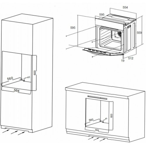 Электрический духовой шкаф MAUNFELD EOEC.566TB (черный) 1