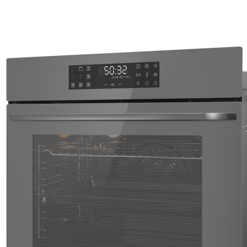 Электрический духовой шкаф MAUNFELD EOEH7614LGR (серый) 4