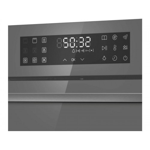 Электрический духовой шкаф MAUNFELD EOEH7614LGR (серый) 6