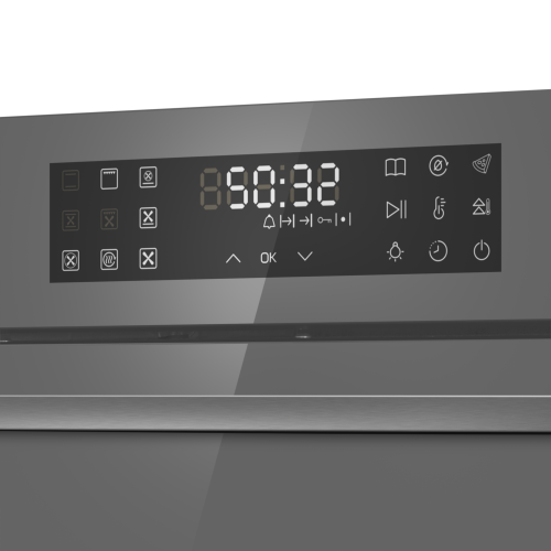 Электрический духовой шкаф MAUNFELD EOEH7614LGR (серый) 6