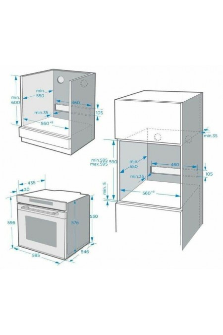 Электрический духовой шкаф MAUNFELD MEOR7217SMB (черный) 3