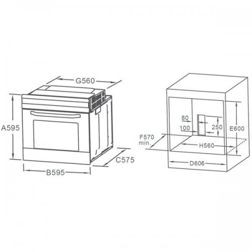 Электрический духовой шкаф Midea MO67003GB (черный) 7