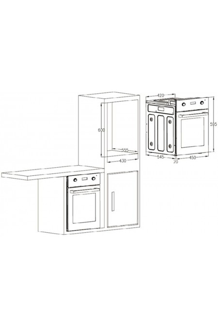 Электрический духовой шкаф NordFrost HM 4060 B (черный) 8