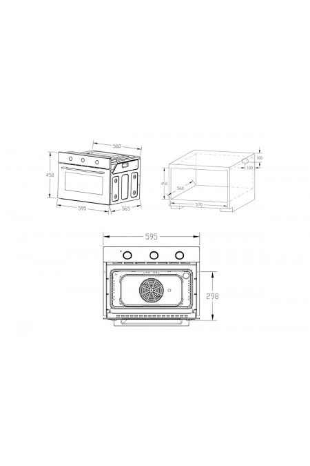 Электрический духовой шкаф NordFrost HM 5060 W (белый) 1