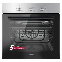 Электрический духовой шкаф SIMFER B6EM16011 (серебристый)