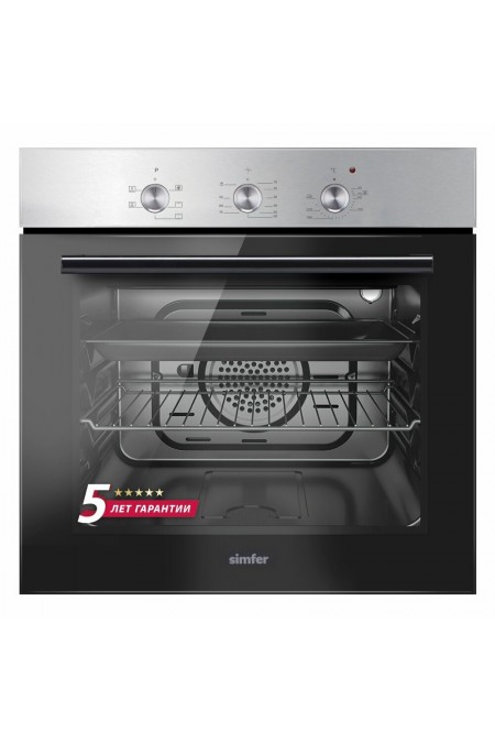 Электрический духовой шкаф SIMFER B6EM16011 (серебристый) 