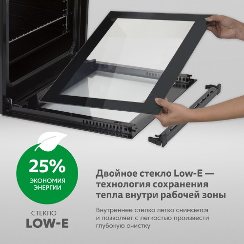 Электрический духовой шкаф Simfer B6EM56024 (нержавеющая сталь/черный) 6