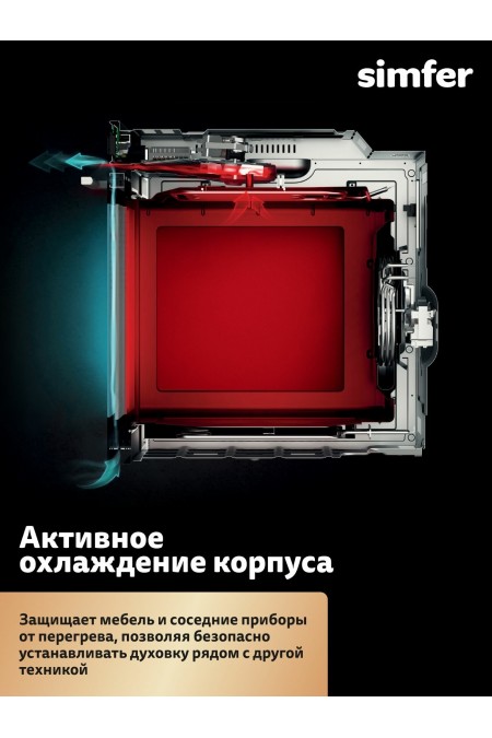 Электрический духовой шкаф SIMFER B6EW16011 (белый) 5
