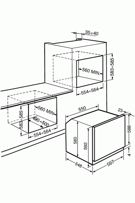 Электрический духовой шкаф Smeg SF6381X (нержавеющая сталь) 3