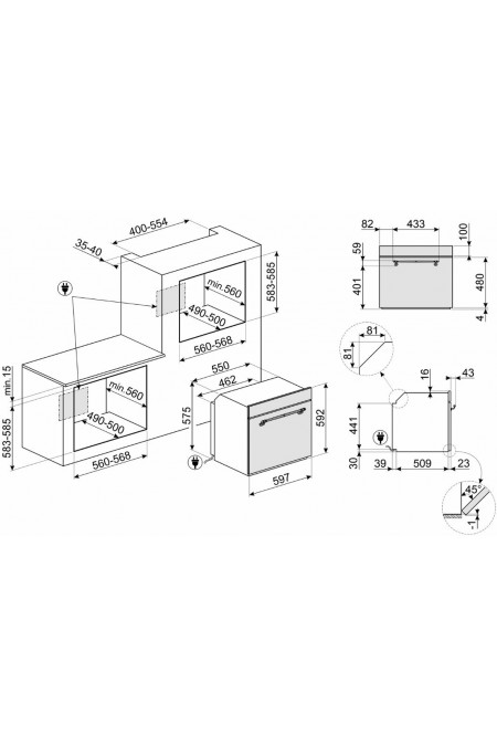 Электрический духовой шкаф Smeg SF67C1PO (кремовый) 1